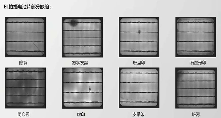 组件电池EL明暗片原因