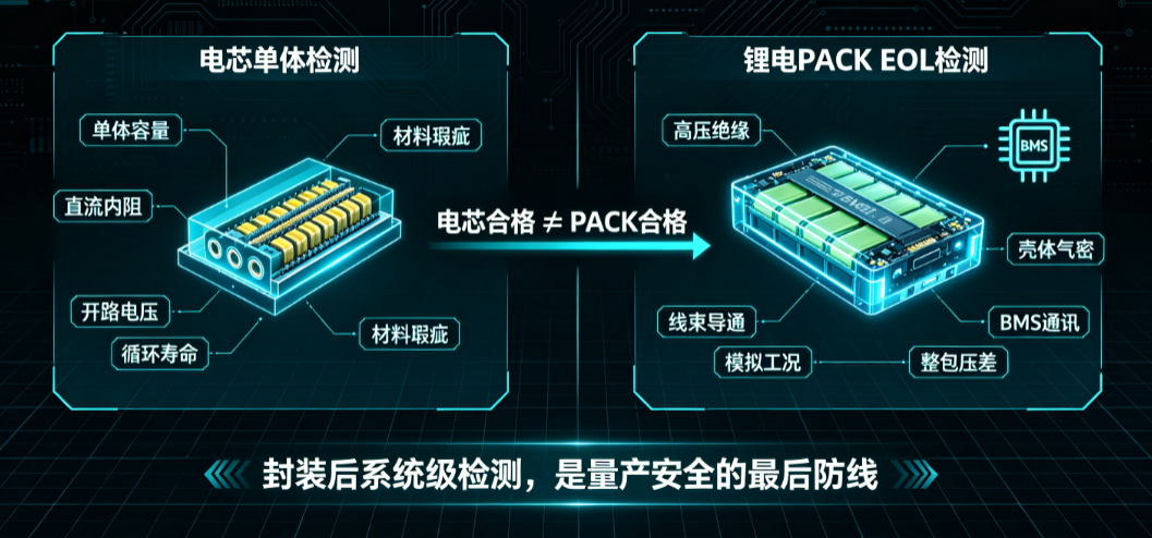 电芯检测 vs 锂电 Pack 检测