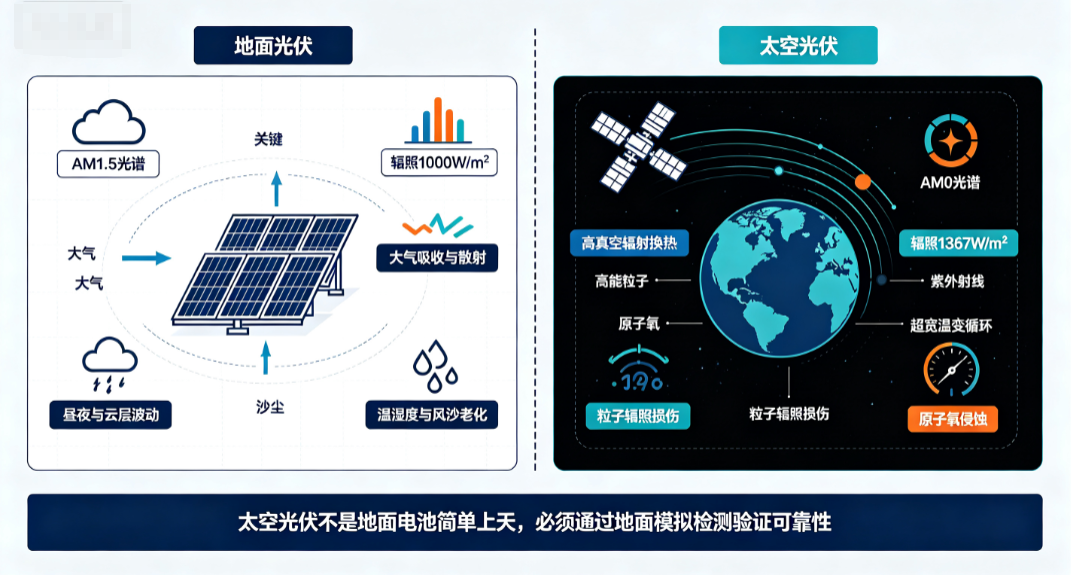 浅析太空光伏与地面光伏的环境差异